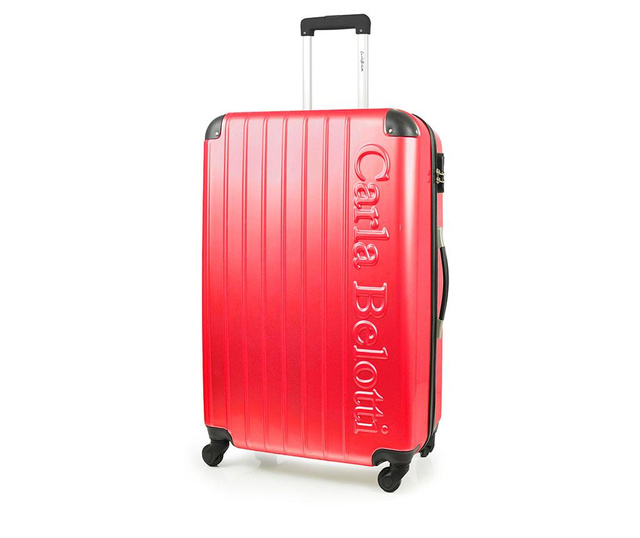 Turin Red Gurulós Bőrönd 75L
