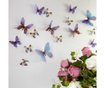 Set 18 naljepnica 3D Butterfly Blue