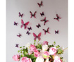 Set 18 stickere 3D Butterfly Pink