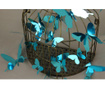 Mirror Butterfly Blue 12 db 3D Matrica