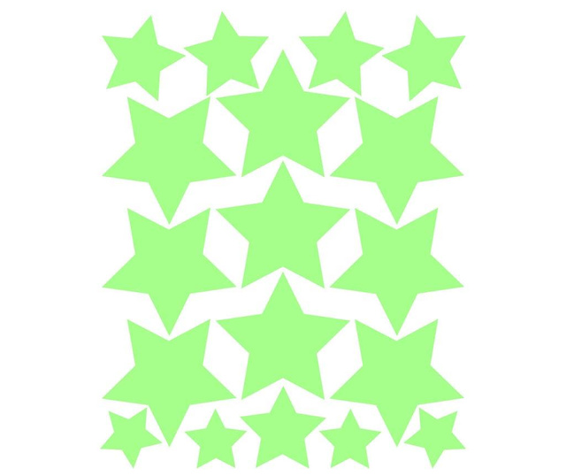 Stars 18 db Foszforeszkáló matrica
