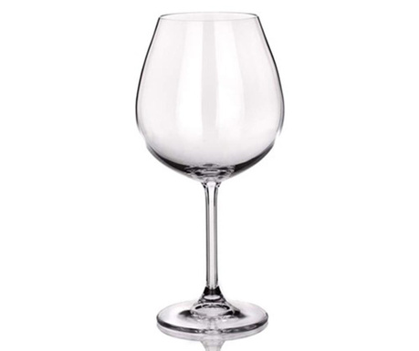 Set 6 pahare pentru vin Banquet Crystal, Degustation Crystal Banquet Burgundy, sticla, 650 ml