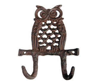 Cuier Esschert Design, Owl, 17x14x3 cm, fonta