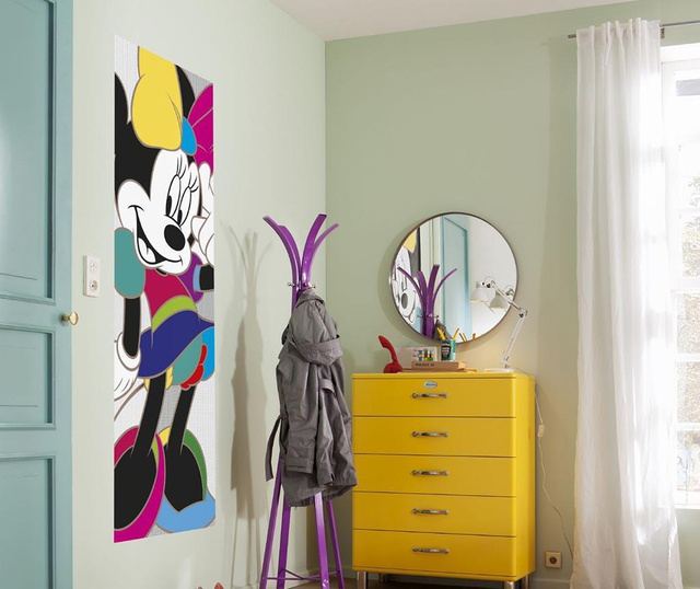 Minnie Colorful Fotótapéta ajtóra 73x202 cm