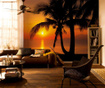 Stenska tapeta Palmy Beach Sunrise 254x368 cm