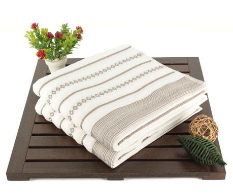 Комплект 2 кърпи за баня Smooth White