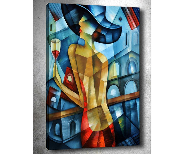 Lady in Red 3D Kép 50x70  cm