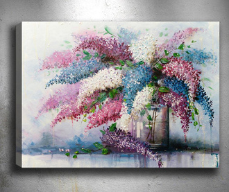 Tablou Tablo Center, Lovely Lilac, canvas imprimat cu efect 3D din 100% bumbac, 50x70  cm