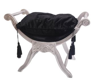 Pručka Louis Silver Black