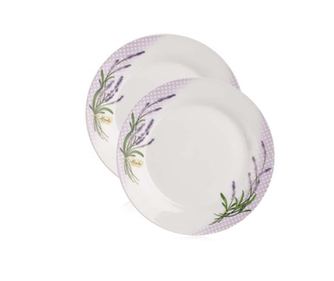 Set 2 desertnih krožnikov Dotty Lavender