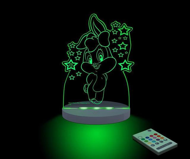 Lampa de veghe Funlights, Baby Looney Tunes Lola, metacrilat, 18x6x25 cm