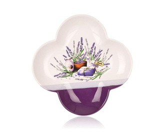 Platou Banquet, Lavender Clover Thin, ceramica, 3x26x26 cm