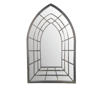 Decoratiune cu oglinda Esschert Design, Gothic, otel, 83x51x2 cm