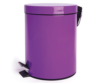 Cos de gunoi cu capac si pedala Complete Lilac 5 L