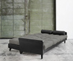 Sofa extensibila Indie Black and Granit Grey
