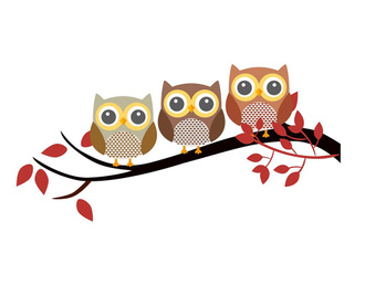 Sticker Owls Brench