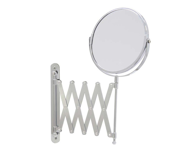 Oglinda cosmetica retractabila Axentia, Professional Care, otel cromat, 57x4 cm