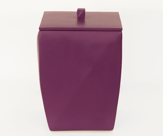 Кош за отпадъци с капак Karya Purple 5 L