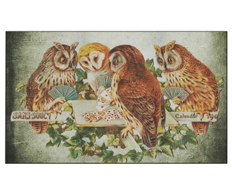 Owls Card Game Bejárati szőnyeg 45x75 cm