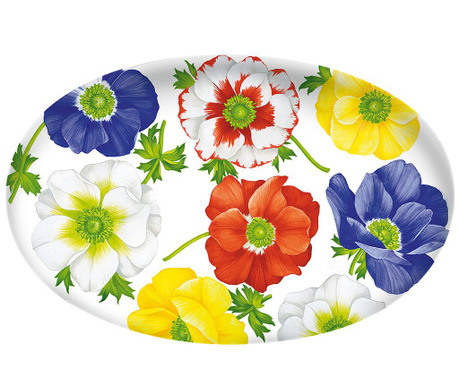 Sara - Plat de service oval Fiore