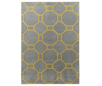 Preproga Hong Kong Hexagon Grey Yellow 120x170 cm