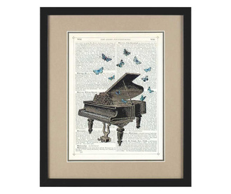 Piano Butterflies Kép 36x43 cm