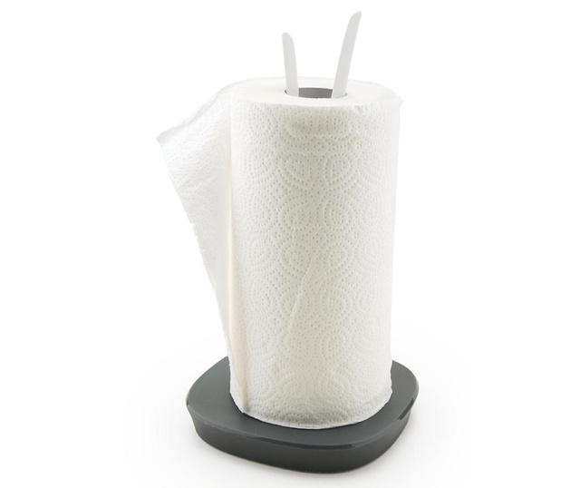 Suport pentru rola de servetele Vialli Design, Livio White, plastic, 15x15x15 cm