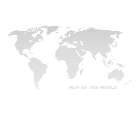 RESIGILAT Tablou Map of the World 80x160 cm