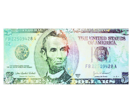 Obraz Five Dollars 70x160 cm