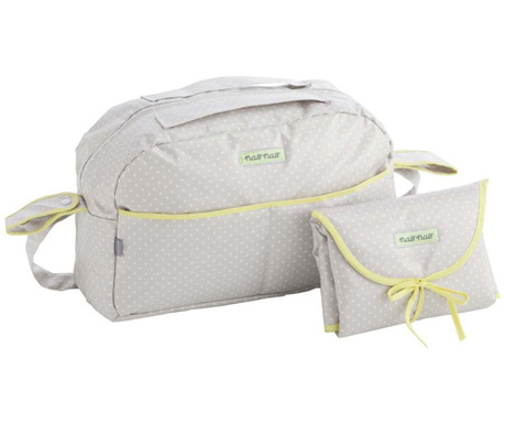 Комплект чанта и сгъваем дюшек за смяна на пелени Elephant Green