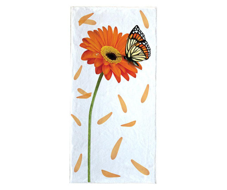 Ręcznik plażowy Orange Flower 80x155 cm