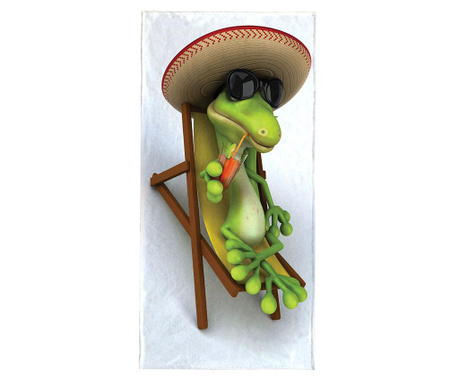 Frog Relaxing Strandtörölköző 80x155 cm
