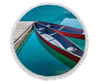 Boats at the Pier Strandtörölköző 155 cm