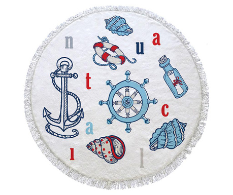 Ręcznik plażowy Nautical Symbols 155 cm