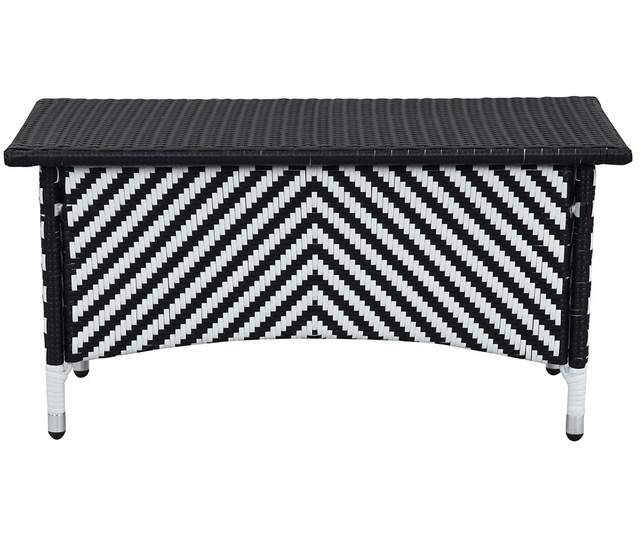 Комплект мебели за екстериор 4 части Venice Stripes Black White