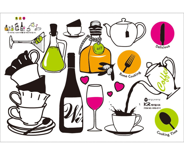 Sticker Wine and Tea