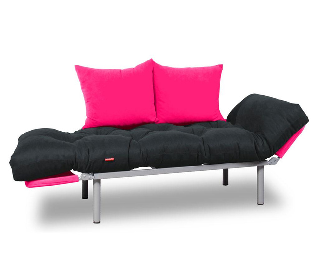 Sofa extensibila Sera Tekstil, Relax Smoked Pink, gri fumuriu/roz