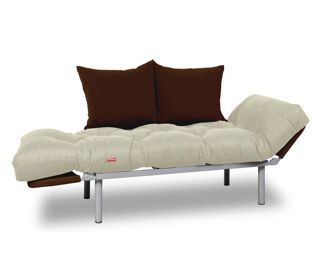 Sofa extensibila Minderim, Relax Cream Brown, crem/maro