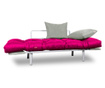 Sofa extensibila Sera Tekstil, Relax Pink Cream, roz/crem