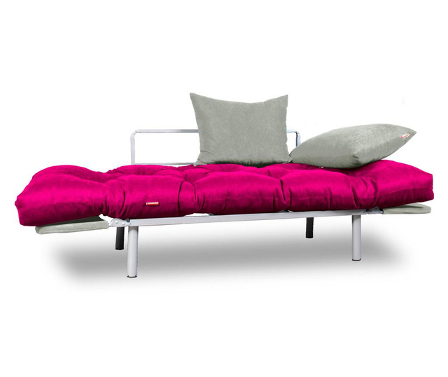Sofa extensibila Sera Tekstil, Relax Pink Cream, roz/crem