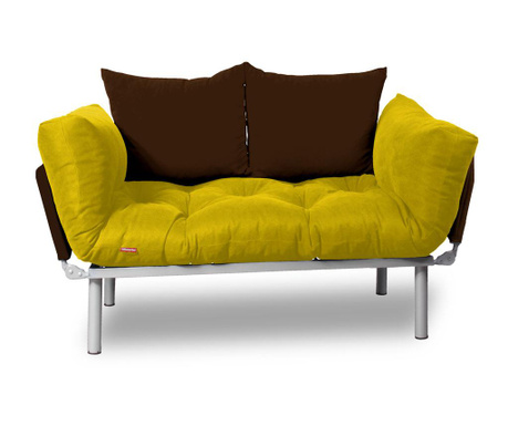 Разтегателен диван Relax Yellow Brown