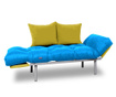 Sofa extensibila Minder, Relax Turquoise Yellow, turcoaz/galben