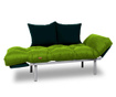 Sofa extensibila Sera Tekstil, Relax Green Black, verde/negru