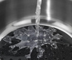 Kristall Round Black Védőlap mosogatókagylóba