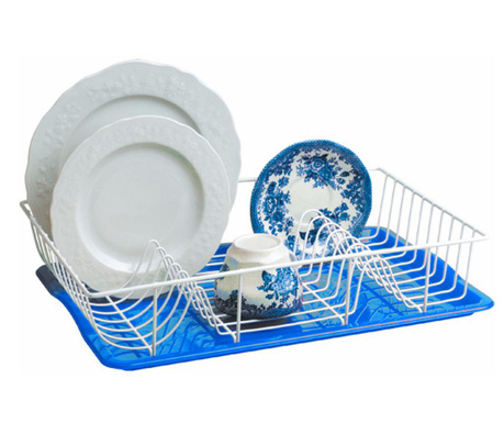 Στεγνωτήριο πιάτων με δίσκο Printol Blue