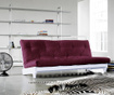Sofa extensibila Fresh White & Bordeaux 140x200 cm