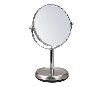 Oglinda cosmetica Tomasucci, Molly, metal cu finisaj de inox, 15x15x28 cm