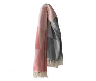 Priročna odeja Pisa Pink & Grey 140x180 cm