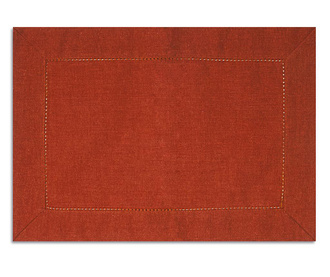 Suport farfurie Excelsa, Cottage Red, bumbac, 33x48 cm, rosu