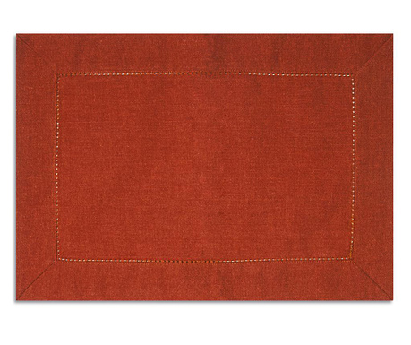 Suport farfurie Excelsa, Cottage Red, bumbac, 33x48 cm, rosu